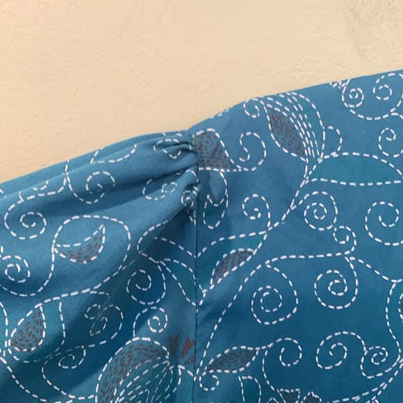 Kurta Lightweight Blue 3/4 Sleeve Women’s Approx. Medium Large -see measurements - Picture 10 of 10